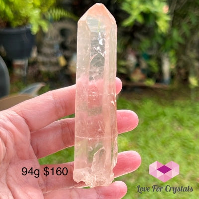 Clear Pink Lemurian Seed Crystal (Brazil) Aaaa Grade Medium To Large Pieces 94G 110Mm Raw Stones