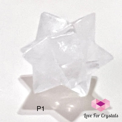 Clear Quartz 12-Point Merkaba Asteroid (30Mm) P1 Polished Crystals