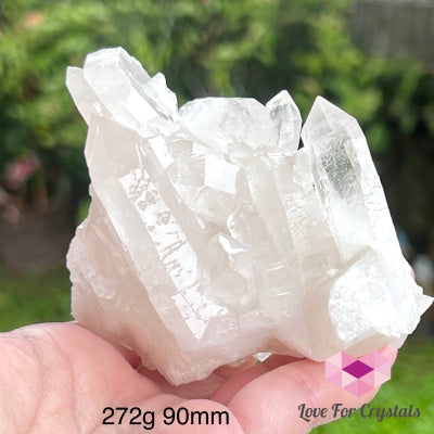 Clear Quartz Cluster Aaa (Brazil) 272G 90Mm Caves Geodes And Clusters
