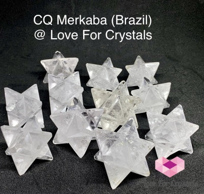 Clear Quartz Crystal Merkaba (Brazil) Polished Stones