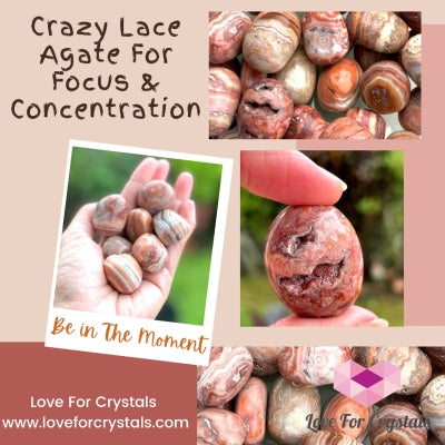 Crazy Lace Agate Tumbled Pebbles (30-40Mm) Stones
