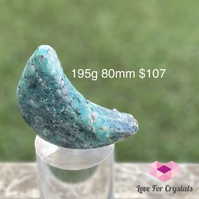 Crescent Moon Carved Amazonite Crystal (Brazil)