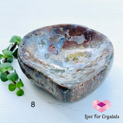 Crystal Hand-Carved Bowls Photo 8 Moss Agate/ Red Jasper Carving Crystal