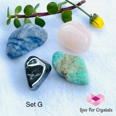 Crystal Remedy Sets For Pets (4 Stones) Set G