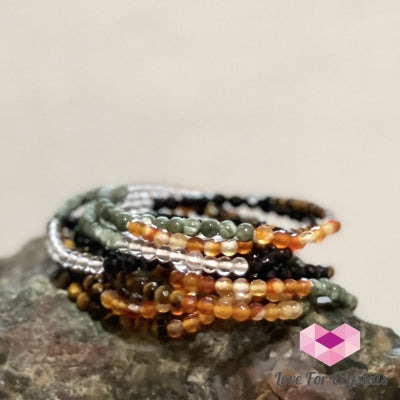Feng Shui 5-Element Crystal Bracelet By Audreys Remedies (4Mm)