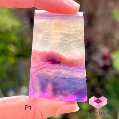 Fluorite Slices (Mexico) 35-70Mm Photo 1 Polished Crystals
