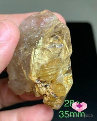 Golden Rutilated Quartz (Raw Natural) Brazil (Aaa) Raw Stones