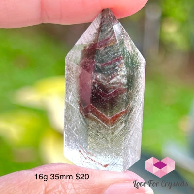 Green & Red Phantom Mini Points Crystal Points