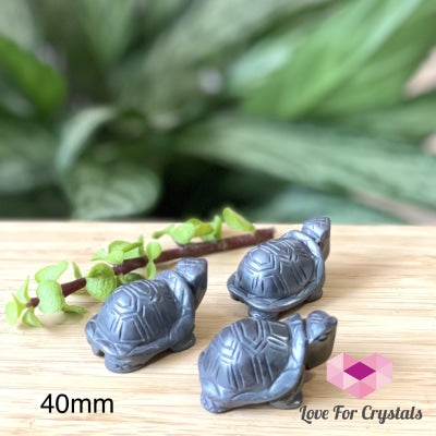 Hematite Carved Tortoise/turtle Per Piece 40Mm Polished Stones