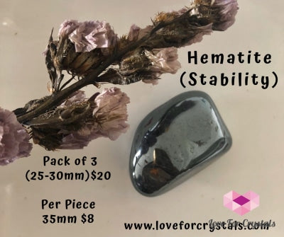Hematite Tumbled (Brazil) Stones