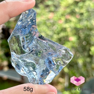 Kwan Yin Lilac Andara Crystal (High Vortex Mount Shasta) 58G (Moon- Shaped)