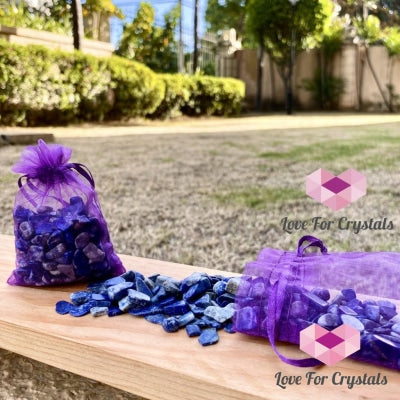 Lapis Lazuli Chips In 100Gm Bag Polished Stones