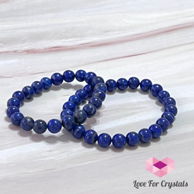 Lapis Lazuli Gemstone Energy Bracelet (Intuition) 8Mm Aaa Grade
