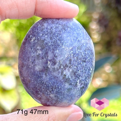 Lepidolite Palm Stones (Brazil) A Grade 71G 47Mm Polished Crystals