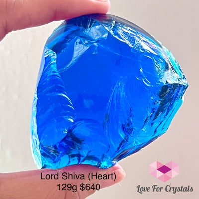 Lord Shiva Sapphire Andara Crystal (High Vortex Mount Shasta) 129G (Heart Piece)