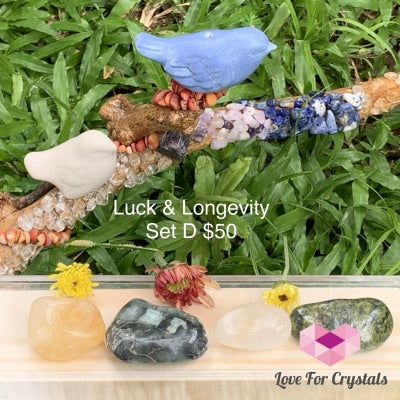 Luck And Longevity Crystal Set D (4 Stones) Sets