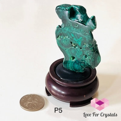 Malachite Natural Slice With Stand (Africa) Photo 5 Polished Crystals