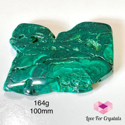 Malachite Slice With Wooden Stand (Congo) Polished Crystals