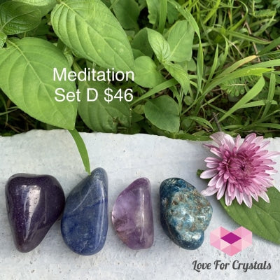 Meditation Crystal Set (4 Stones 30-45Mm) D Sets