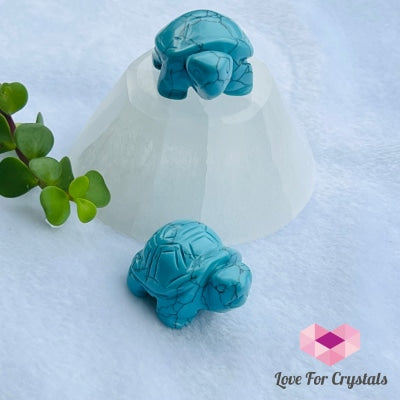 Mini Crystal Turtles/ Tortoise 1.5 (Per Piece) Blue Howlite- Self Expression Carved Crystals