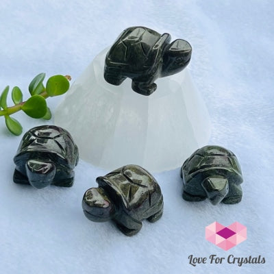 Mini Crystal Turtles/ Tortoise 1.5 (Per Piece) Dragon Jasper- Strength Carved Crystals