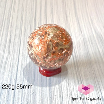 Money Agate Spheres (Indonesia) 220G 55Mm Crystal Sphere