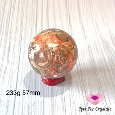 Money Agate Spheres (Indonesia) 233G 57Mm Crystal Sphere