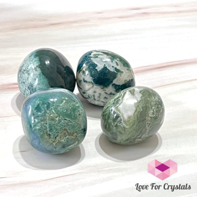 Moss Agate Pebbles (Indonesia) Crystals Stones