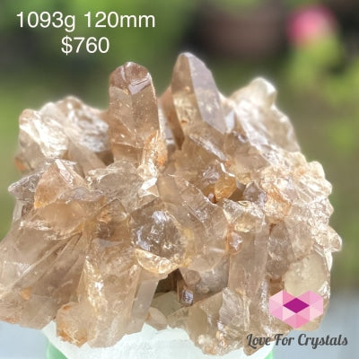 Natural Citrine Cluster (Brazil) All-Natural Not Heated (Aaa) Rare! Wealth Activator! Money Magnet!