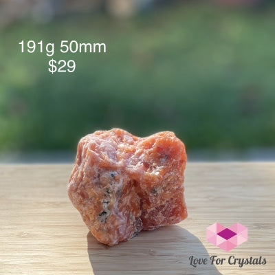 Orange Calcite Raw (Brazil) 191G 50Mm Stones