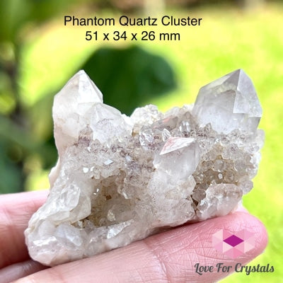 Phantom Quartz Cluster (South Africa) Collectors 51 X 34 26 Mm Raw Crystals
