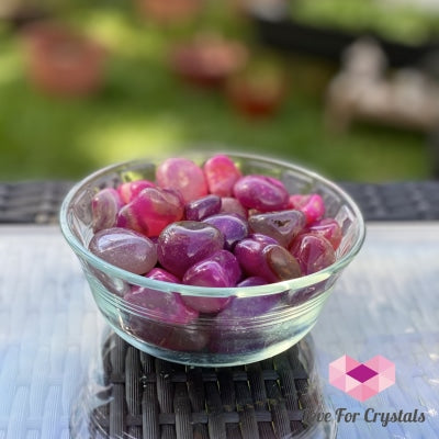 Pink Agate Tumbled (Brazil) Stones