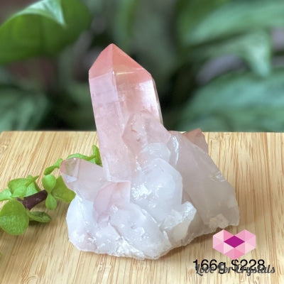 Pink Scarlet Lemurian Seed Cluster (Brazil) 166G 60Mm Raw Stones