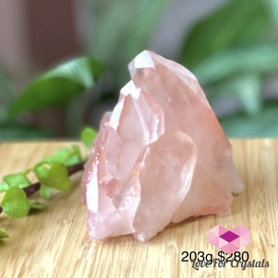 Pink Scarlet Lemurian Seed Cluster (Brazil) 203G 70Mm Raw Stones