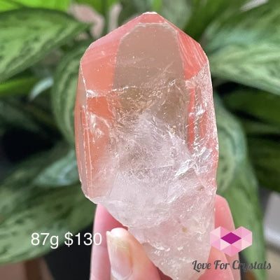 Pink Scarlet Lemurian Seed Point (Brazil) Aaa (Rare) Raw Stones