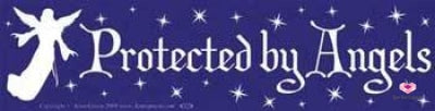 Protected By Angels Sticker Banners & Stickers
