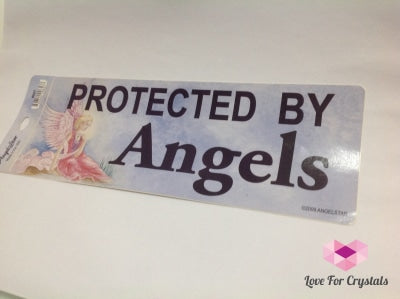 Protected By Angels Sticker Banners & Stickers