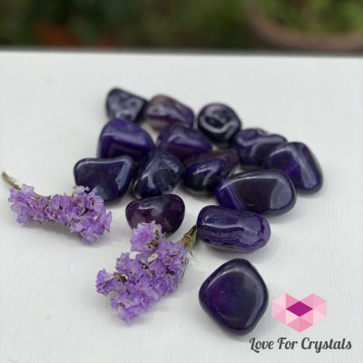 Purple Agate Tumbled (Brazil) Stones