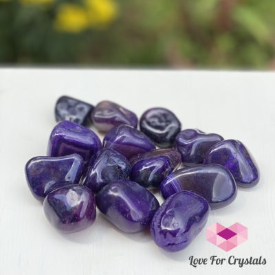 Purple Agate Tumbled (Brazil) Stones
