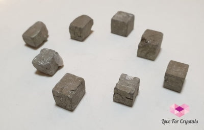 Pyrite Mini Cubes For Grid (5-8Mm) 8Pcs/pk Polished Stones