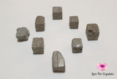 Pyrite Mini Cubes For Grid (5-8Mm) 8Pcs/pk Polished Stones
