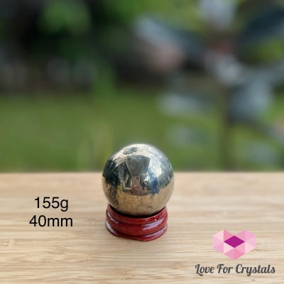 Pyrite Sphere (Peru) 155G 40Mm Crystal Sphere