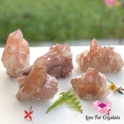 Red Tangerine Lemurian Cluster (Brazil) Rare! Caves Geodes And Clusters