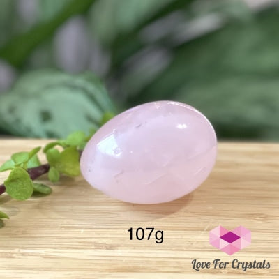 Rose Quartz Crystal Eggs 50Mm (Brazil) Aaa 107G Polished Stones