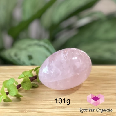 Rose Quartz Crystal Eggs 50Mm (Brazil) Aaa 101G Polished Stones