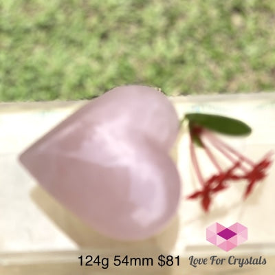 Rose Quartz Heart (Brazil) 94G 48Mm