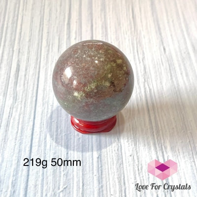 Ruby In Blue Zoisite Sphere (Tanzania) Rare! 219G 50Mm Crystal Spheres