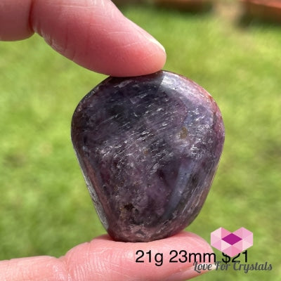 Ruby With Blue Sapphire Corundum Tumbled (India) Stones