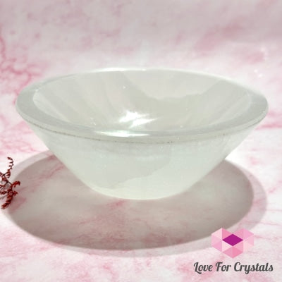 Selenite Cleansing/Charging Large Bowl (Morocco) 14Cm Crystals
