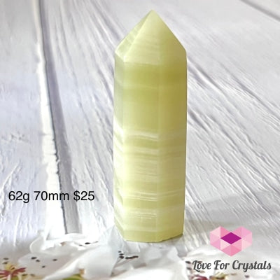 Serpentine Jade Tower Points (Afghanistan) 62G 70Mm Crystals Points